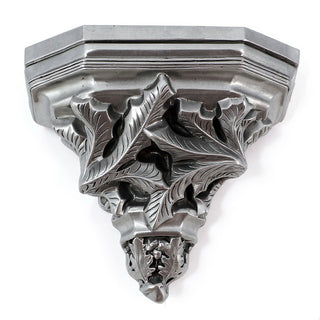 Leaf Bracket Wall Bracket — Aged Silver finish