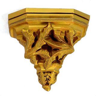 Leaf Bracket Wall Bracket — Deep Gold finish