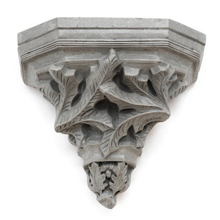 Leaf Bracket Wall Bracket — Old Stone finish