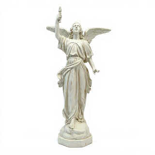 Angel of Light - Right Statue - 32-inch — Antique White finish
