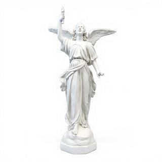 Angel of Light - Right Statue - 32-inch — Flat White finish