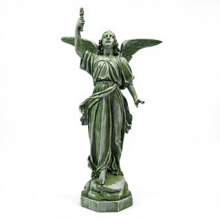 Angel of Light - Right Statue - 32-inch — Mossy Green finish