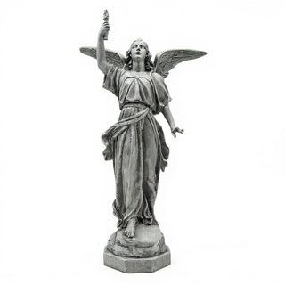 Angel of Light - Right Statue - 32-inch — Old Stone finish