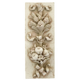 Harvest Wall Frieze - 34-inch — Antique White finish