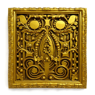 Sullivan Framed Frieze Wall Plaque - 25-inch — Antique Gold finish