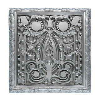 Sullivan Framed Frieze Wall Plaque - 25-inch — Silver finish