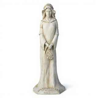 Saint Elizabeth of Hungary Statue - 25-inch — Antique White finish