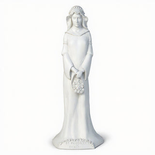 Saint Elizabeth of Hungary Statue - 25-inch — Flat White finish