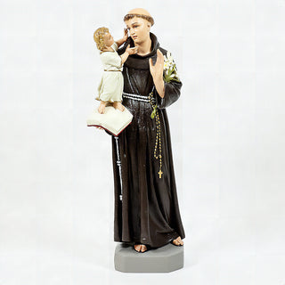 Saint Anthony With Child Statue - 53-inch - Realistic Color - Hand-Painted