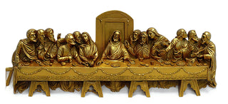 Last Supper Wall Relief Statue - 25-inch