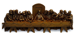 Last Supper Wall Relief Statue - 25-inch