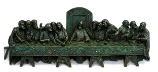 Last Supper Wall Relief Statue - 25-inch