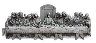 Last Supper Wall Relief Statue - 25-inch
