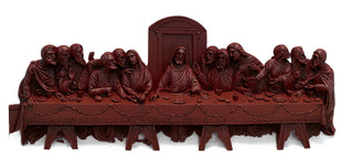 Last Supper Wall Relief Statue - 25-inch