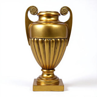 Curl Handle Urn Planter - 19.5-inch — Antique Gold finish