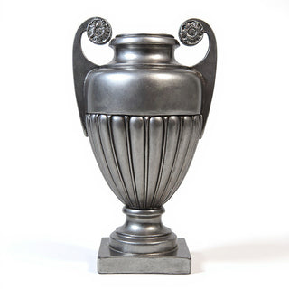 Curl Handle Urn Planter - 19.5-inch — Aged Silver finish