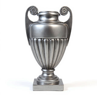 Curl Handle Urn Planter - 19.5-inch — Antique Silver finish