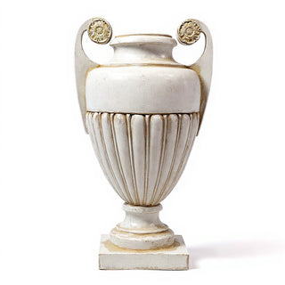 Curl Handle Urn Planter - 19.5-inch — Antique White finish