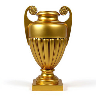 Curl Handle Urn Planter - 19.5-inch — Deep Gold finish