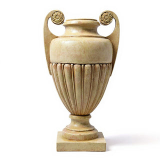 Curl Handle Urn Planter - 19.5-inch — Dusted Sand finish