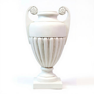 Curl Handle Urn Planter - 19.5-inch — Flat White finish