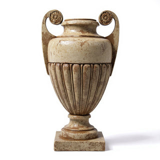 Curl Handle Urn Planter - 19.5-inch — Gothic Stone finish