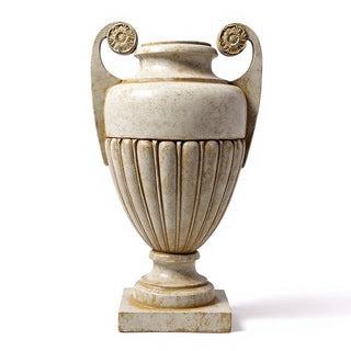 Curl Handle Urn Planter - 19.5-inch — Museum Terracotta finish