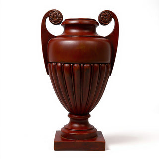 Curl Handle Urn Planter - 19.5-inch — Rust finish
