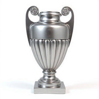 Curl Handle Urn Planter - 19.5-inch — Silver finish