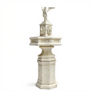 Saint Michael the Archangel Fountain — Antique White finish