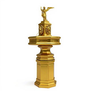 Saint Michael the Archangel Fountain — Deep Gold finish