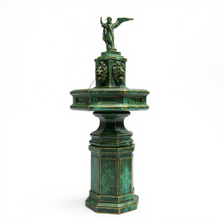 Saint Michael the Archangel Fountain — Green Bronze finish