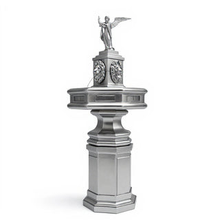 Saint Michael the Archangel Fountain — Silver finish