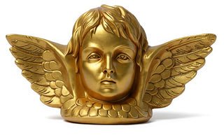 Angel with Wing Plaque Statue - 16-inch