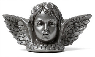 Angel with Wing Plaque Statue - 16-inch