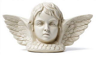 Angel with Wing Plaque Statue - 16-inch