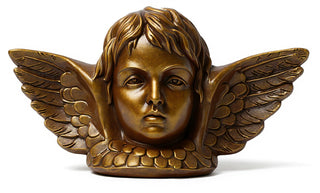 Angel with Wing Plaque Statue - 16-inch