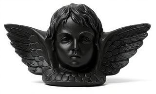 Angel with Wing Plaque Statue - 16-inch