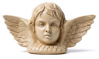 Angel with Wing Plaque Statue - 16-inch