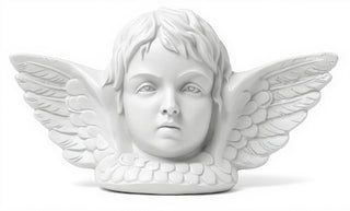 Angel with Wing Plaque Statue - 16-inch