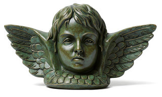 Angel with Wing Plaque Statue - 16-inch