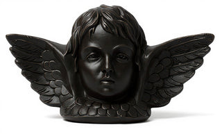 Angel with Wing Plaque Statue - 16-inch