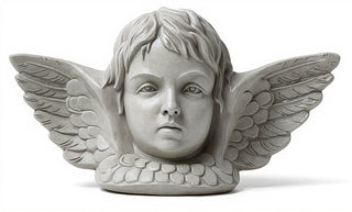 Angel with Wing Plaque Statue - 16-inch