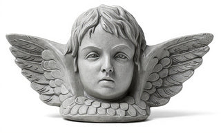 Angel with Wing Plaque Statue - 16-inch