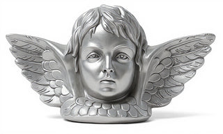 Angel with Wing Plaque Statue - 16-inch