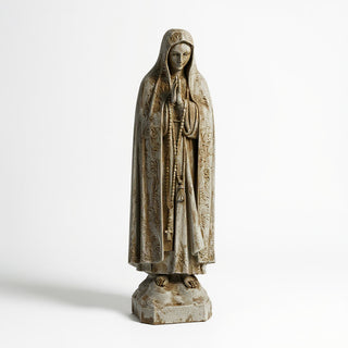 Our Lady of Fatima Statue - 36-inch — Antique Stone finish