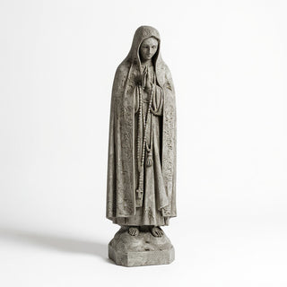 Our Lady of Fatima Statue - 36-inch — Limestone finish