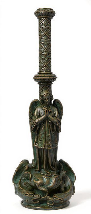 Angel Torch Holder Statue - 33-inch