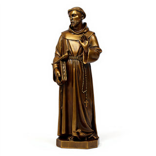 Saint Francis of Assisi Statue - 37-inch — Bronze finish