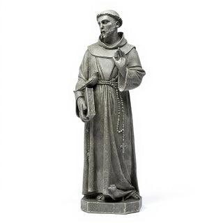 Saint Francis of Assisi Statue - 37-inch — Limestone finish